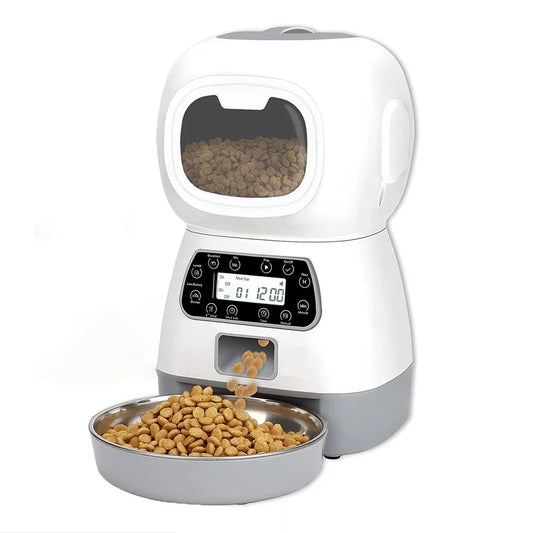 3.5L Automatic Pet Feeder & 2L Smart Water Fountain – WiFi App Controlled