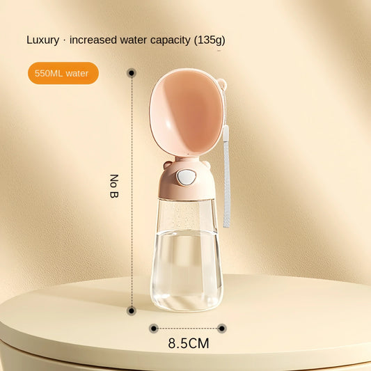 2-in-1 Portable Dog Water Bottle & Food Dispenser – Travel Pet Cup