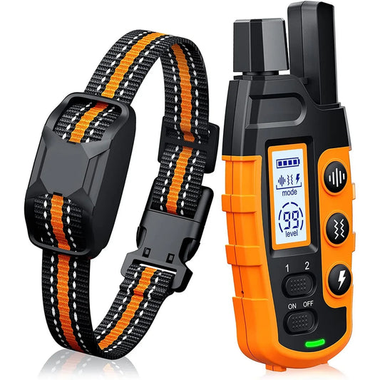 3300ft Dog Training Collar – Rechargeable Waterproof E-Collar with Remote