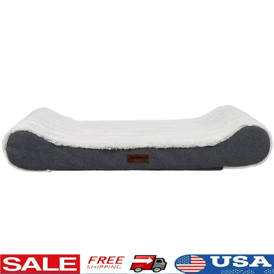Orthopedic Contour Dog Bed – Ergonomic Plush Support for Medium Breeds