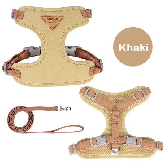Puppy Harness & Leash Set – Breathable Vest for Small & Medium Pets