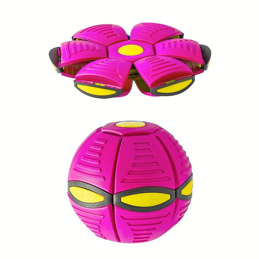 Flying Saucer Bouncing Ball – Durable Outdoor Toy for Active Dogs